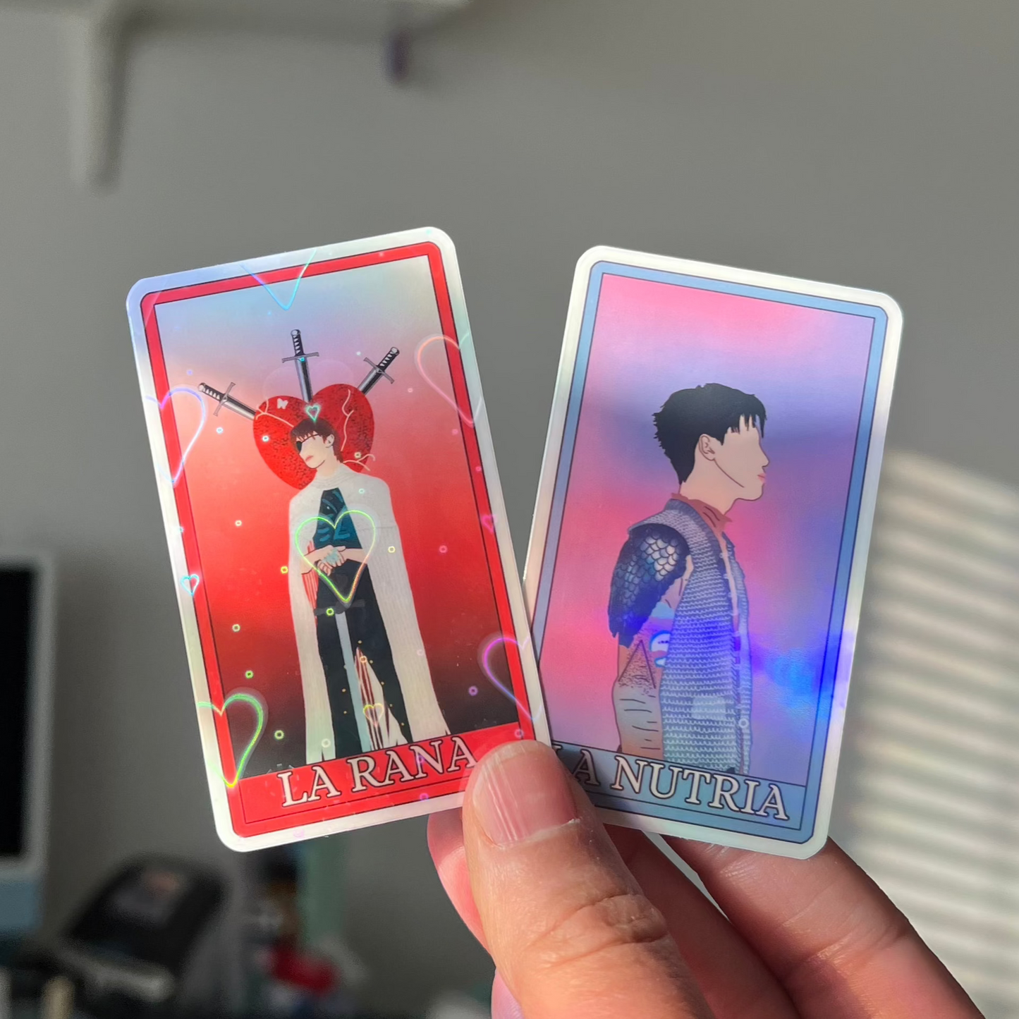 Seventeen Spell Lotería Holographic Vinyl Stickers