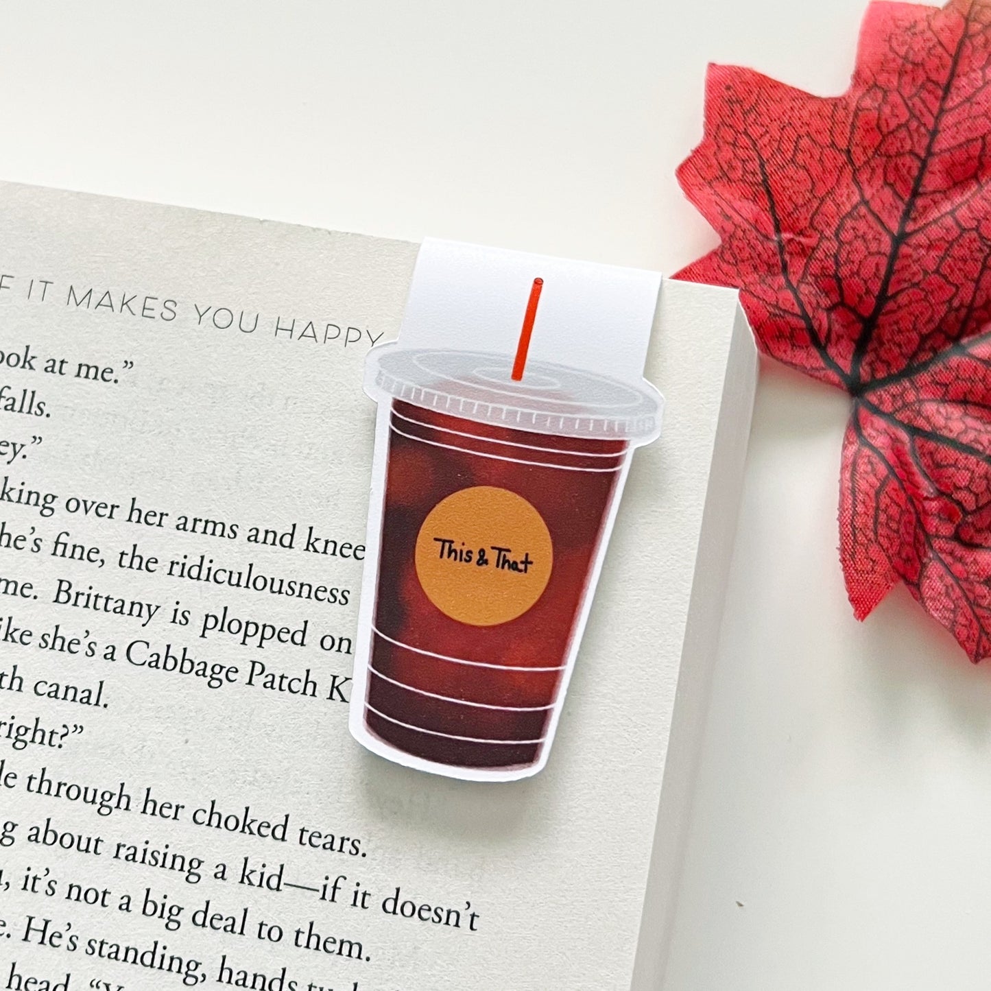 SKZOO Latte Art & Americano Magnetic Bookmarks