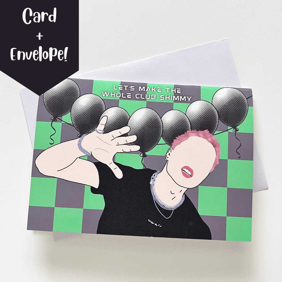 Johnny "Let's Make The Whole Club Shimmy" Birthday Card