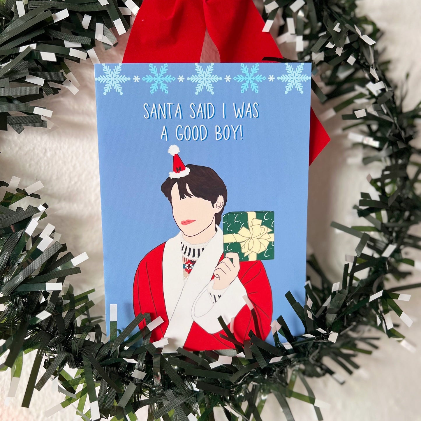 Taehyung "Santa Said I Was A Good Boy" Holiday Card