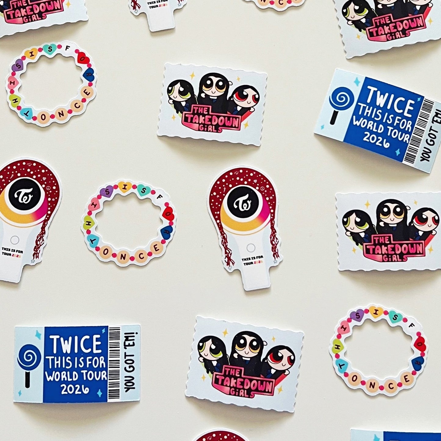 TWICE 'This Is For" Tour Matte Concert Freebie Stickers