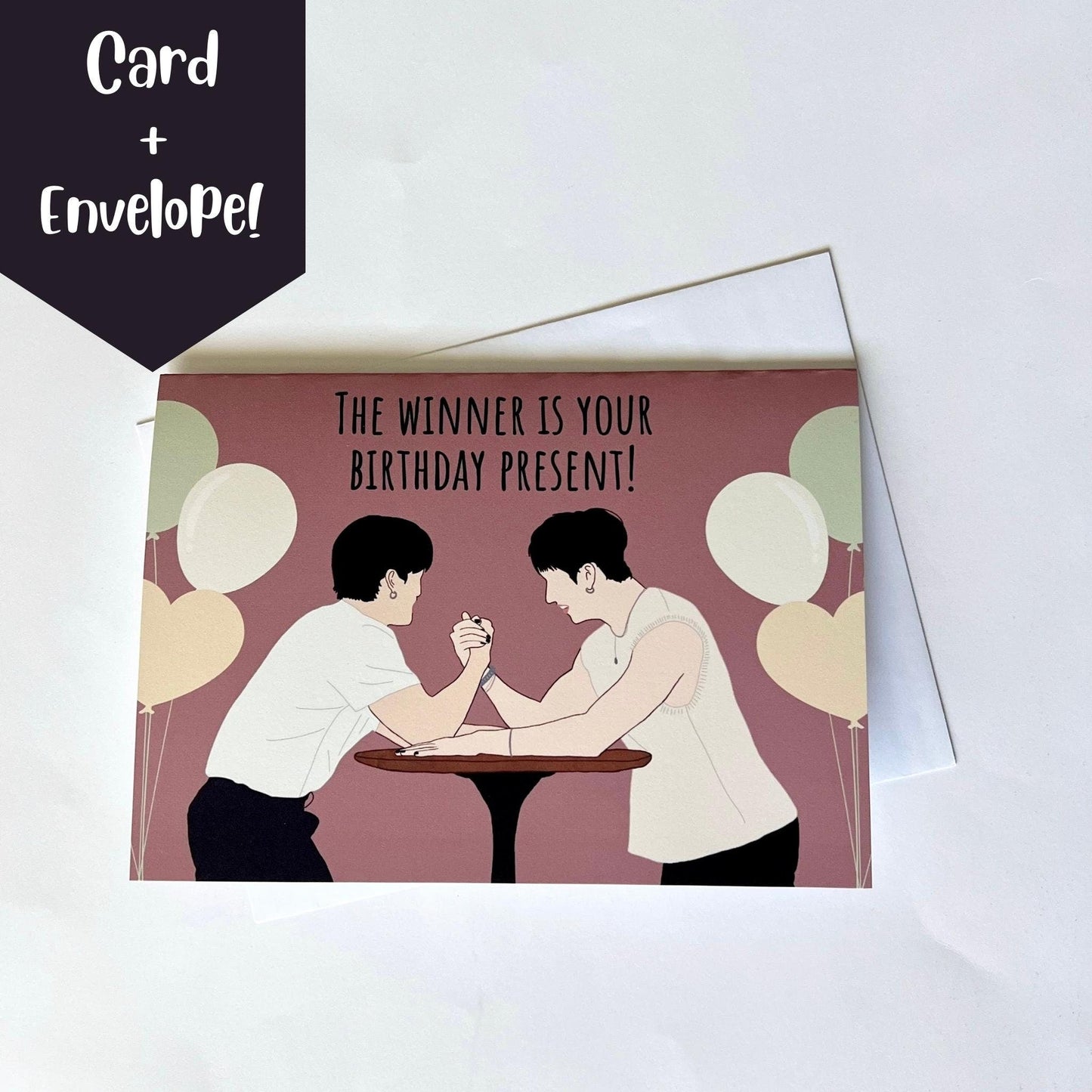 Changbin and Bang Chan Arm Wrestling Birthday Card