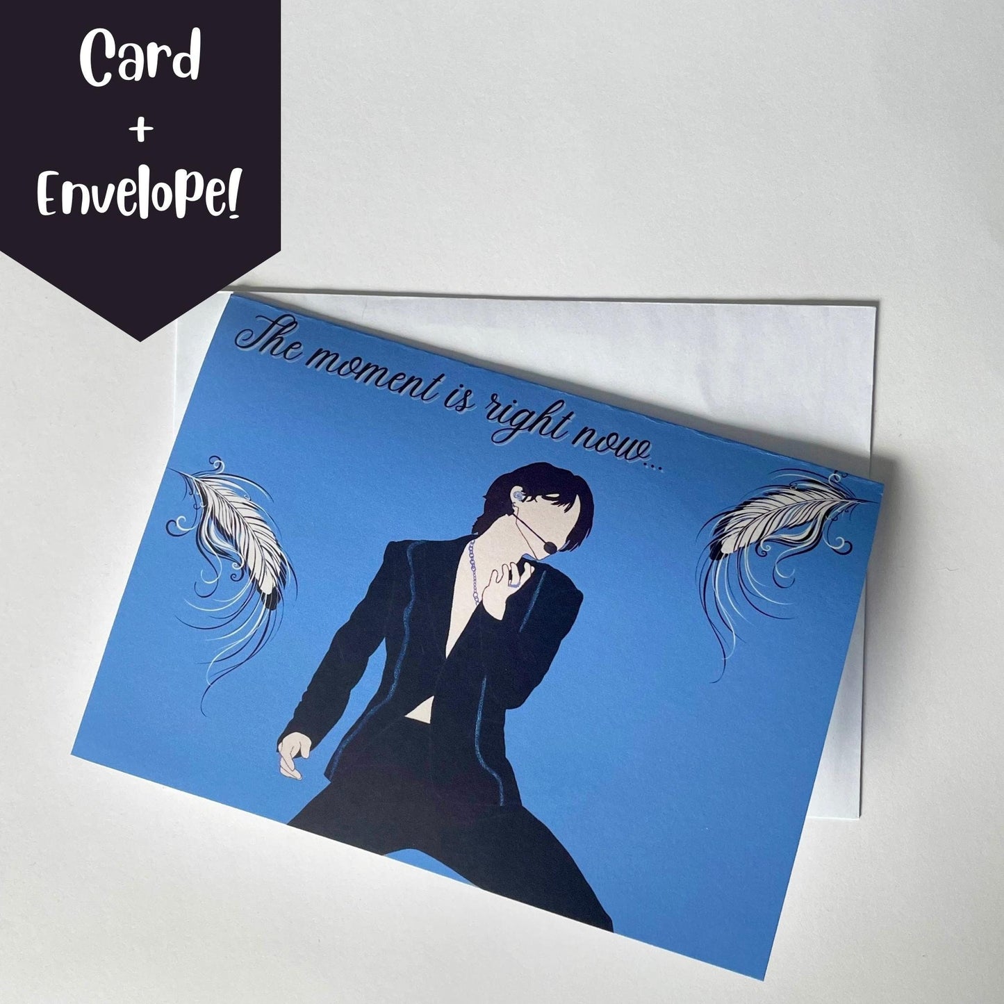 Jimin "The Moment is Right Now" Any Occasion Card with Envelope