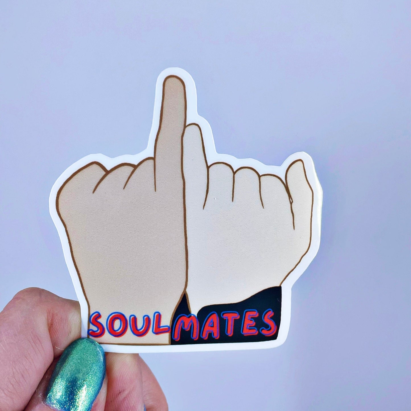 Jimin and Taehyung Pinky Soulmates Vinyl Sticker