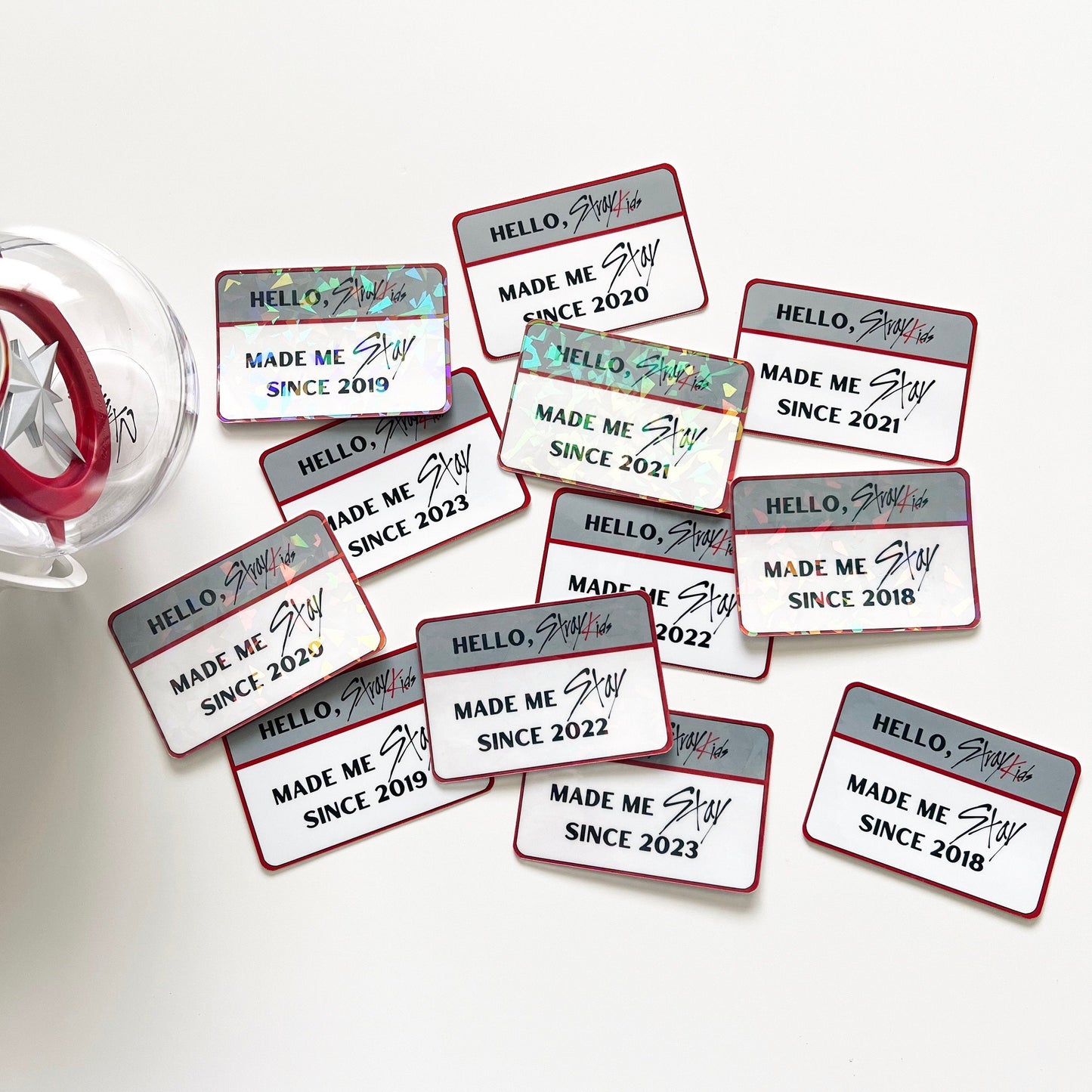 Stray Kids "Stay Since" Glossy/Holographic Vinyl Stickers