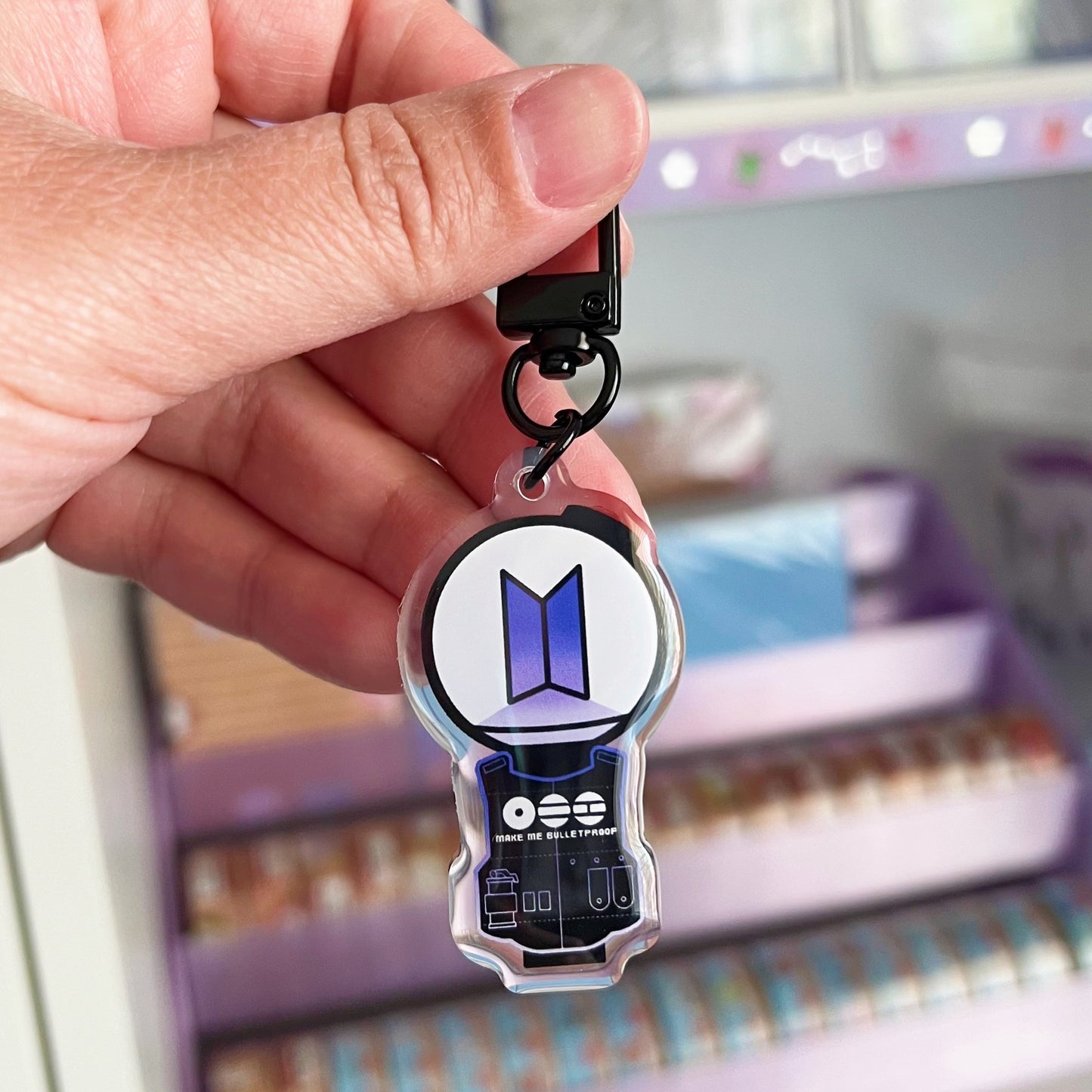 Make Me Bulletproof Acrylic Keychain