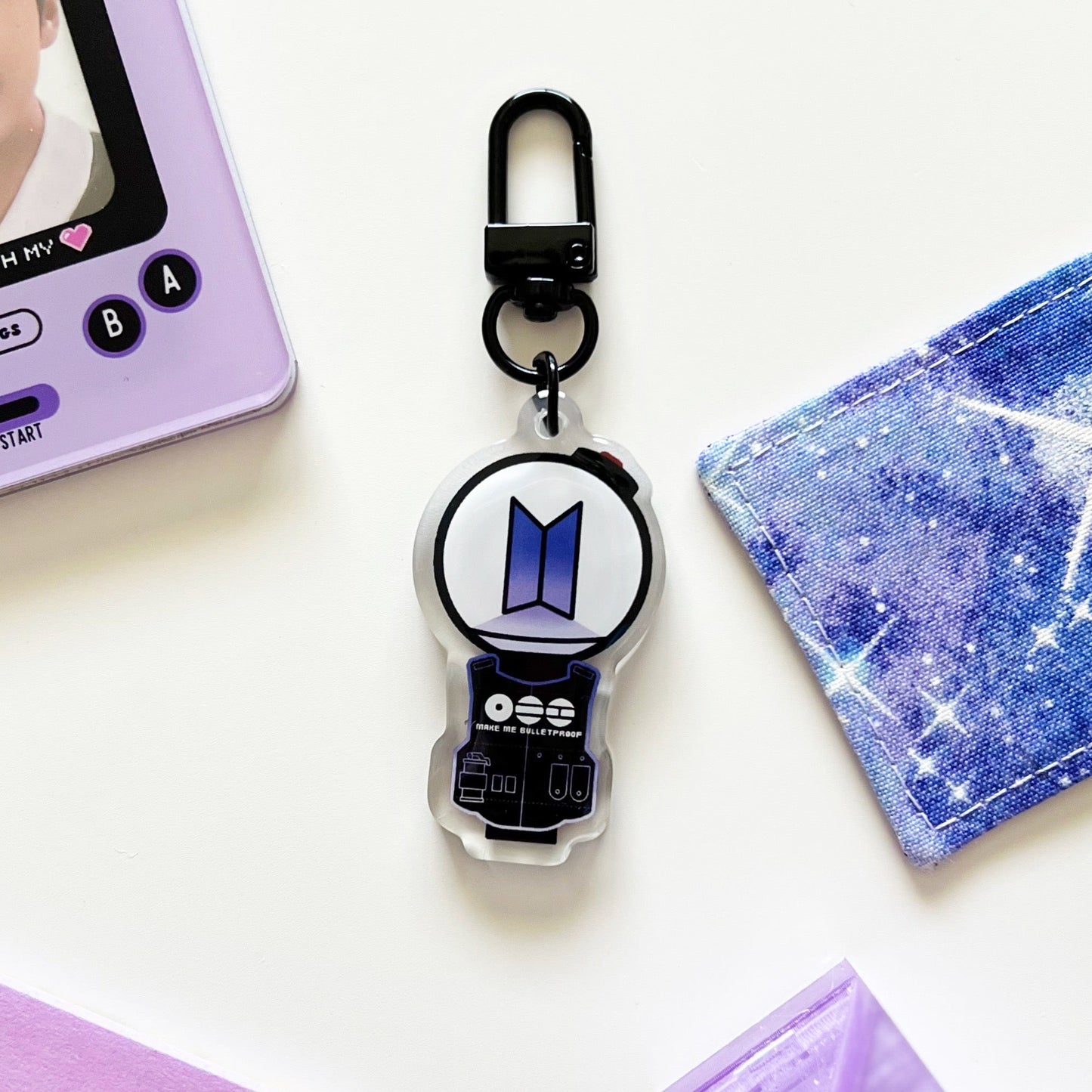 Make Me Bulletproof Acrylic Keychain