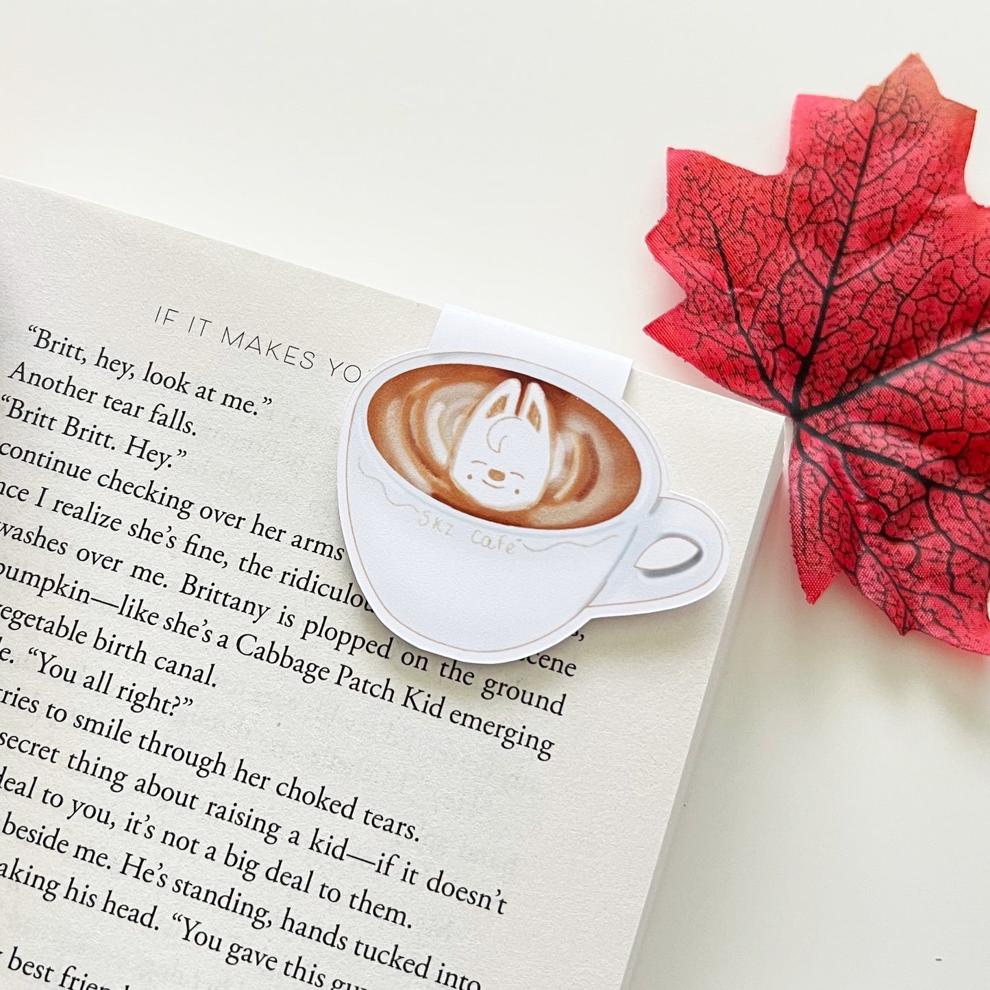SKZOO Latte Art & Americano Magnetic Bookmarks