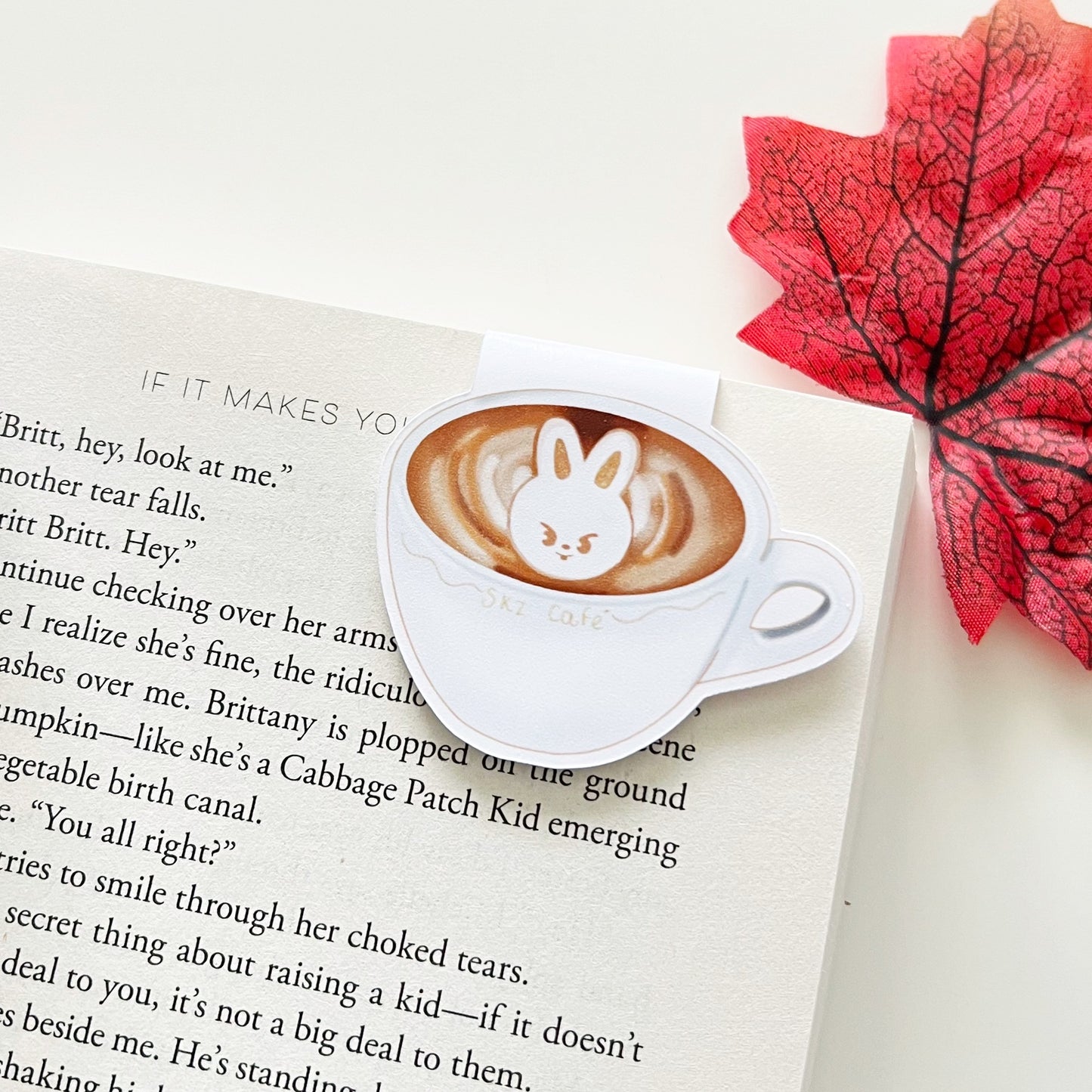 SKZOO Latte Art & Americano Magnetic Bookmarks
