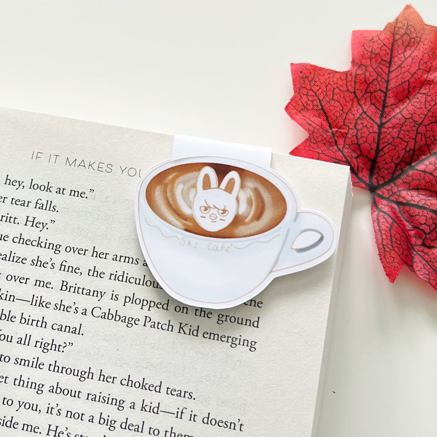 SKZOO Latte Art & Americano Magnetic Bookmarks