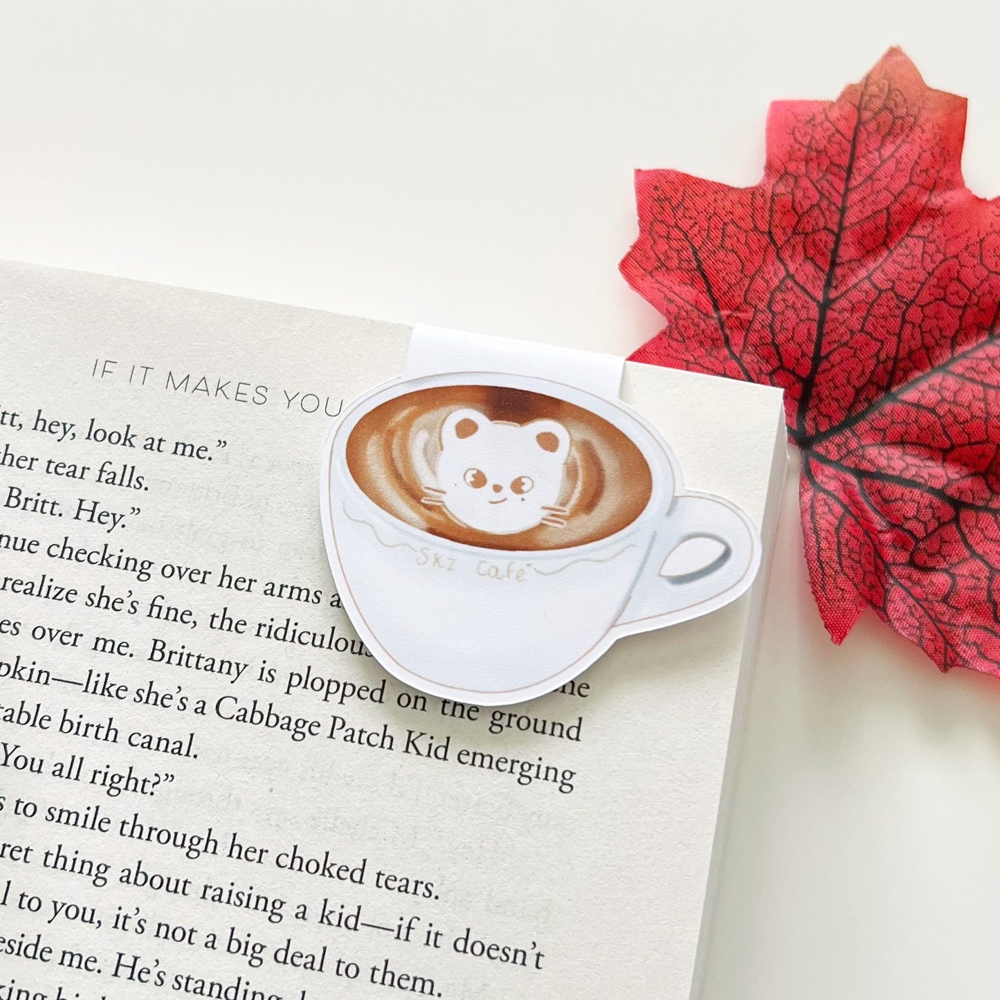 SKZOO Latte Art & Americano Magnetic Bookmarks