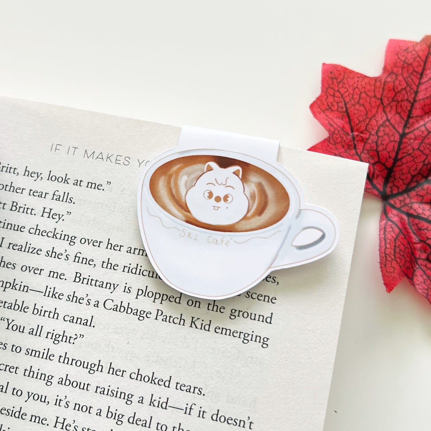 SKZOO Latte Art & Americano Magnetic Bookmarks
