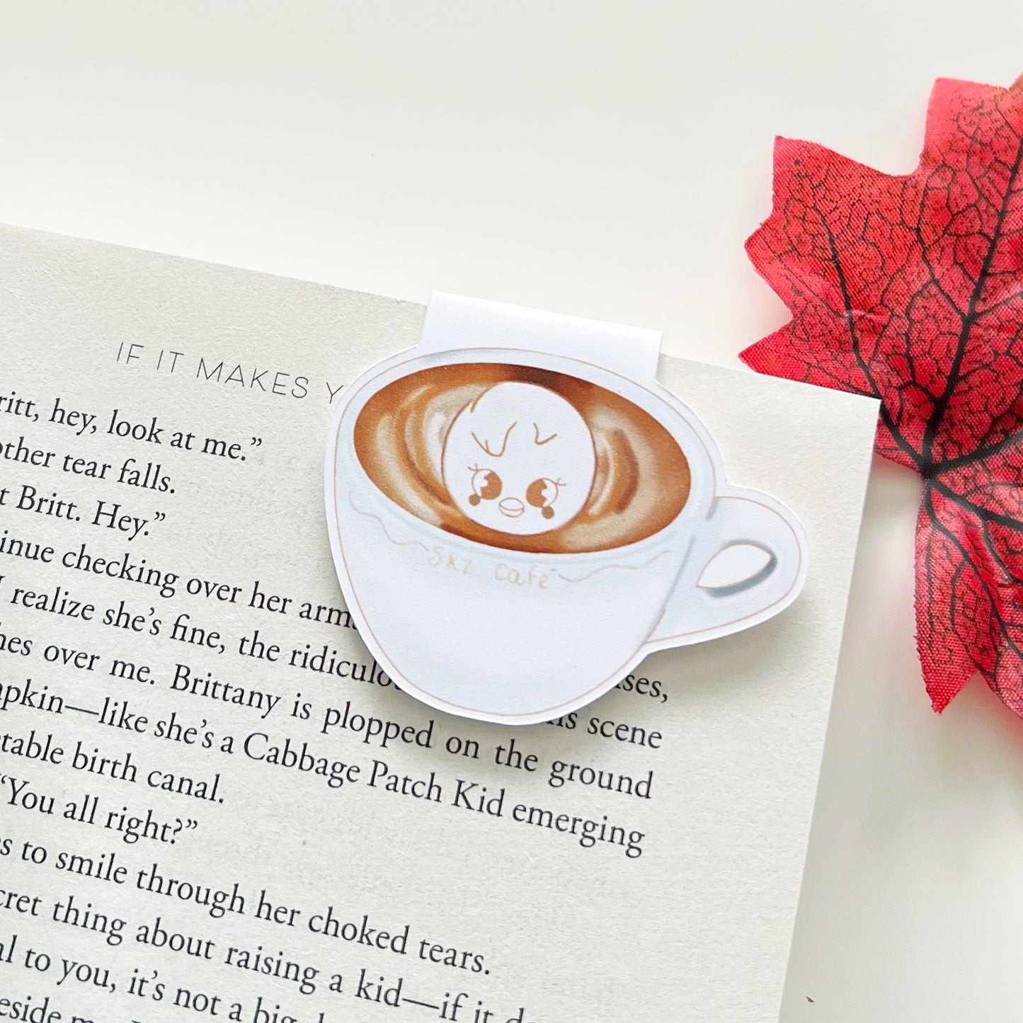 SKZOO Latte Art & Americano Magnetic Bookmarks