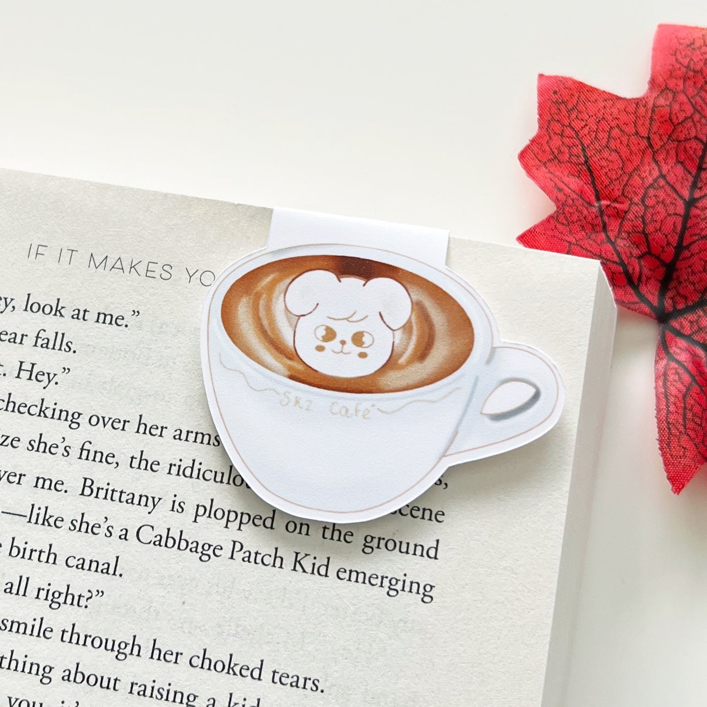 SKZOO Latte Art & Americano Magnetic Bookmarks