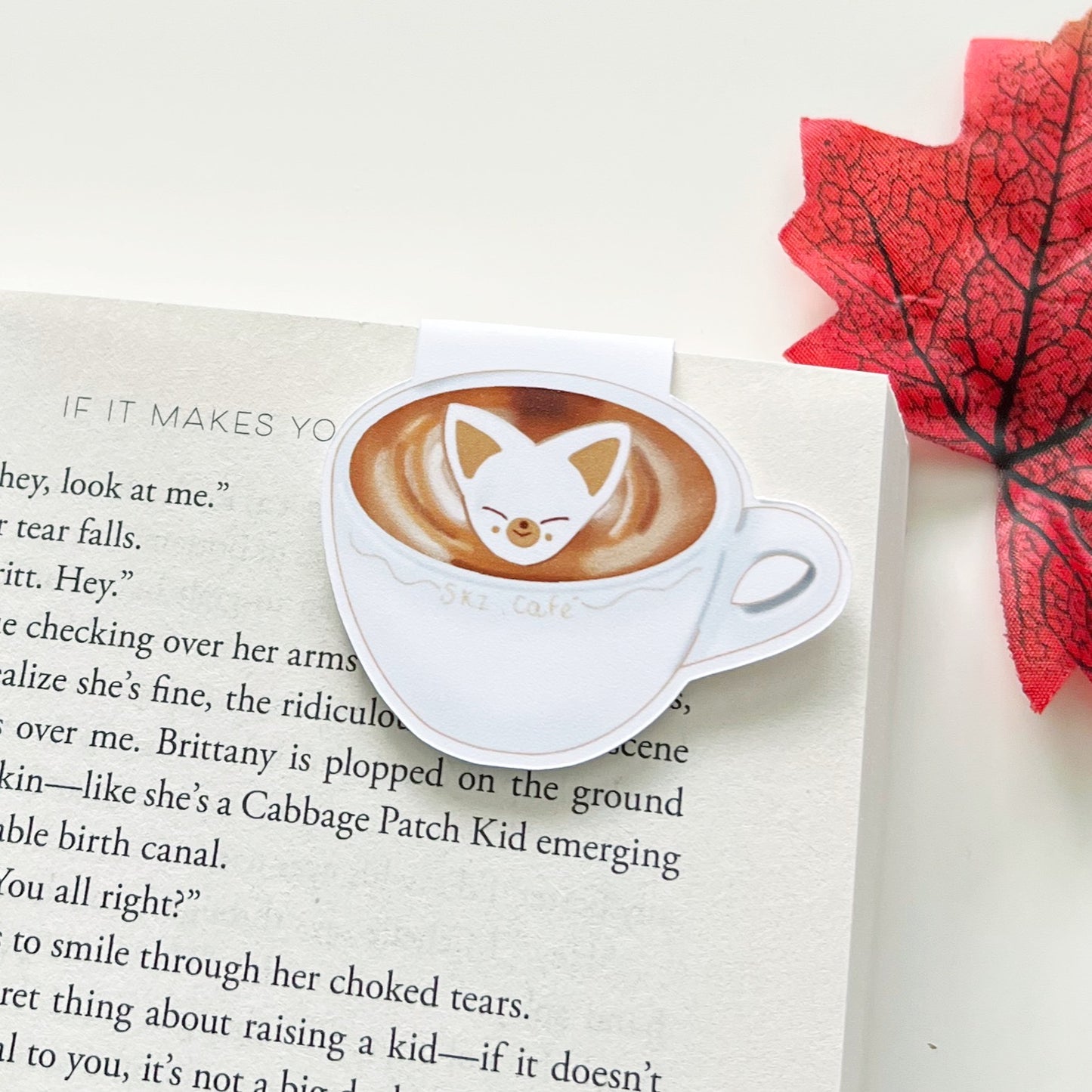 SKZOO Latte Art & Americano Magnetic Bookmarks