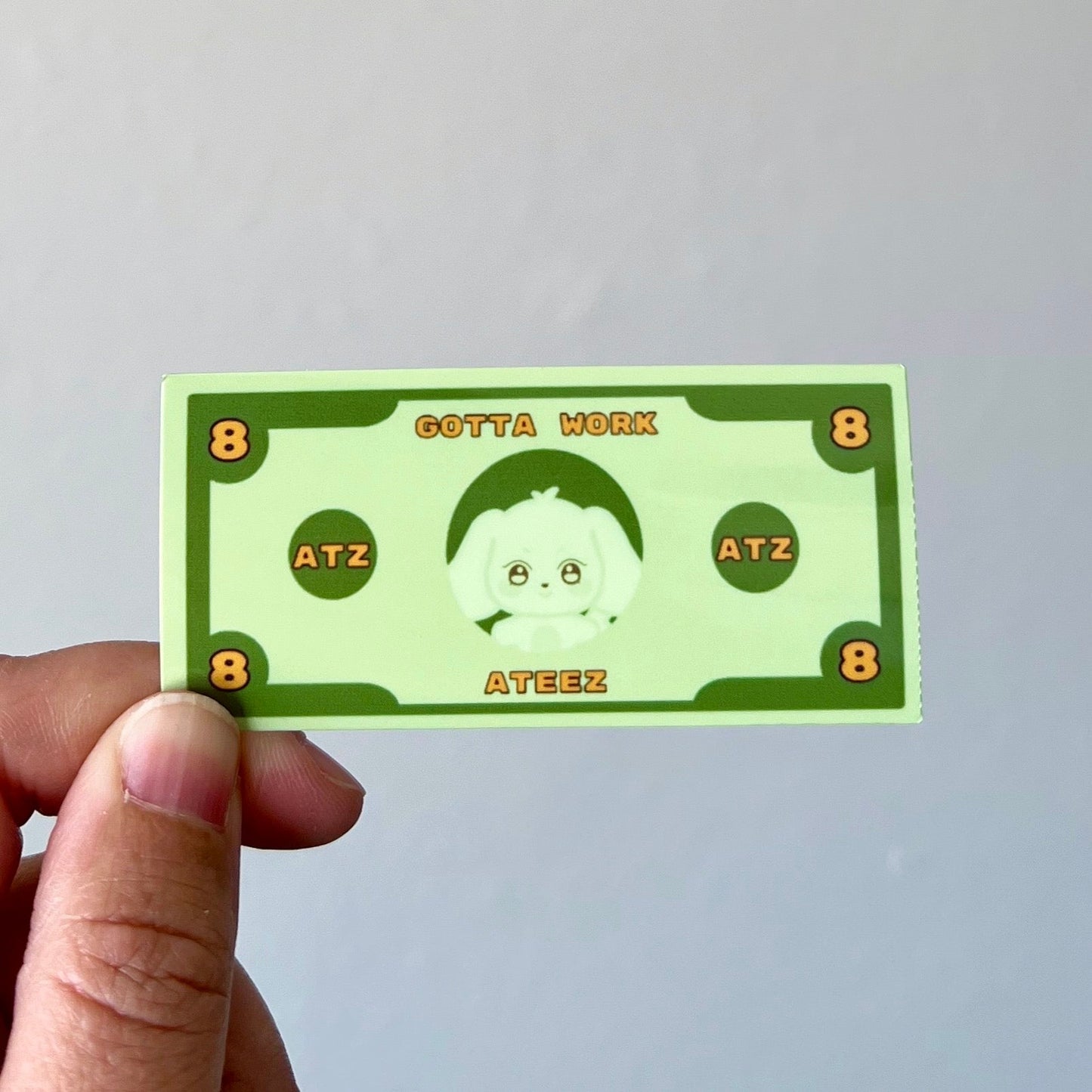 Aniteez "Gotta Work" Money Vinyl Stickers