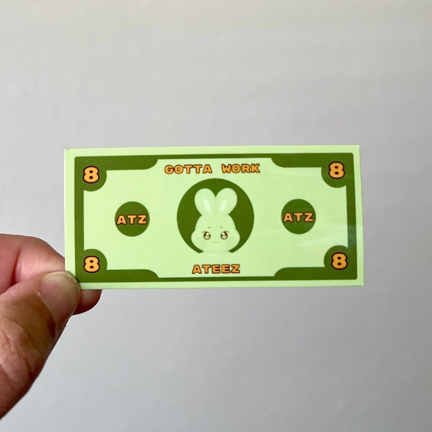 Aniteez "Gotta Work" Money Vinyl Stickers