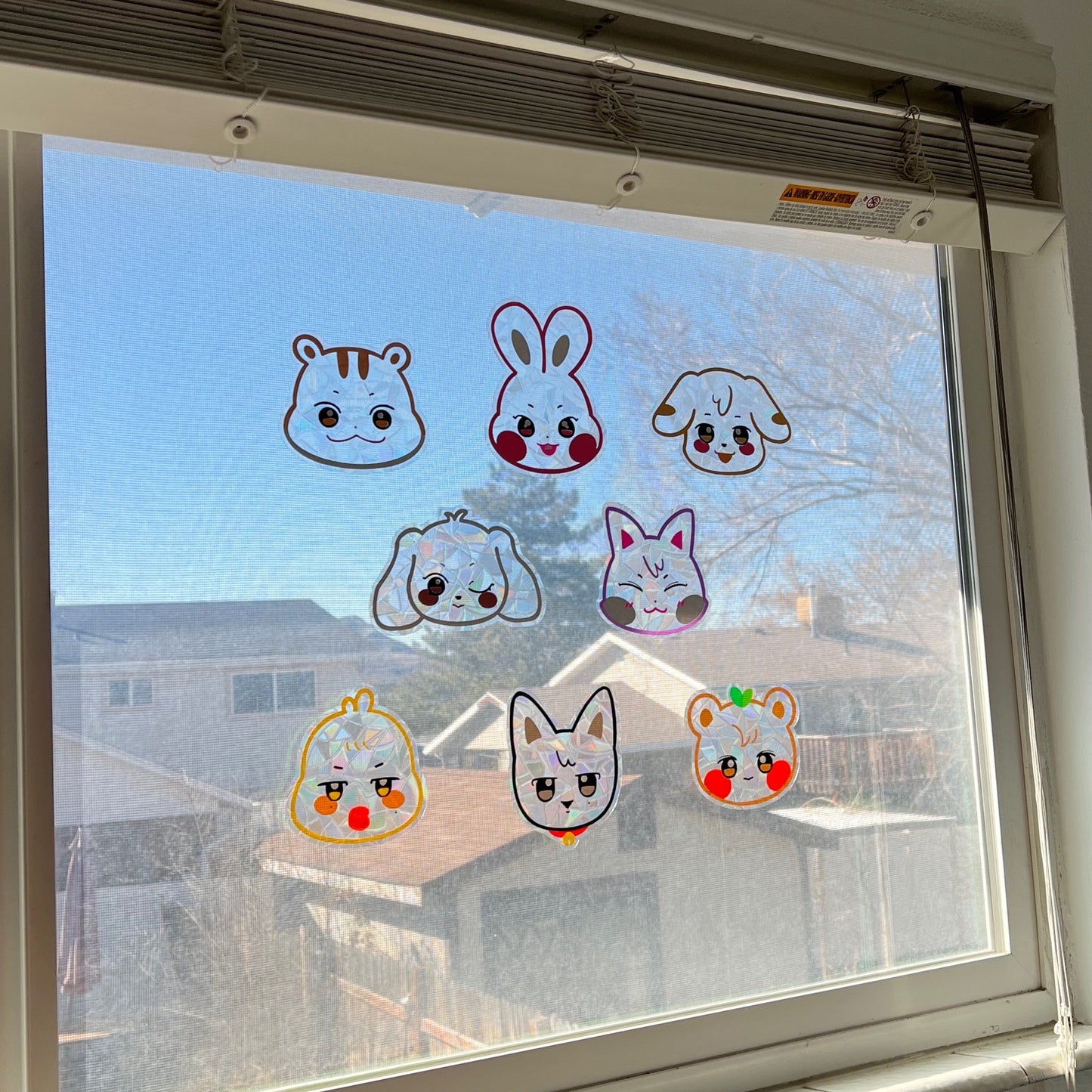 ANITEEZ Suncatcher Window Decals