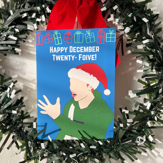 Bang Chan "Happy December Twenty-Foive!" Holiday Card