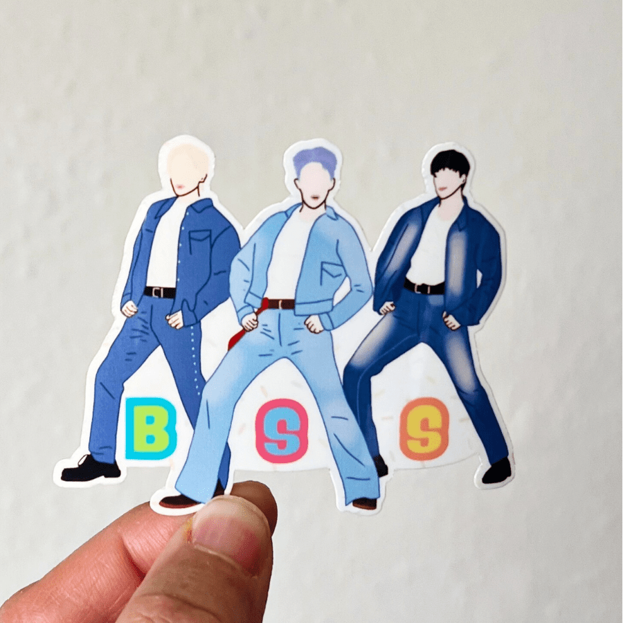 BSS in Denim Vinyl Sticker