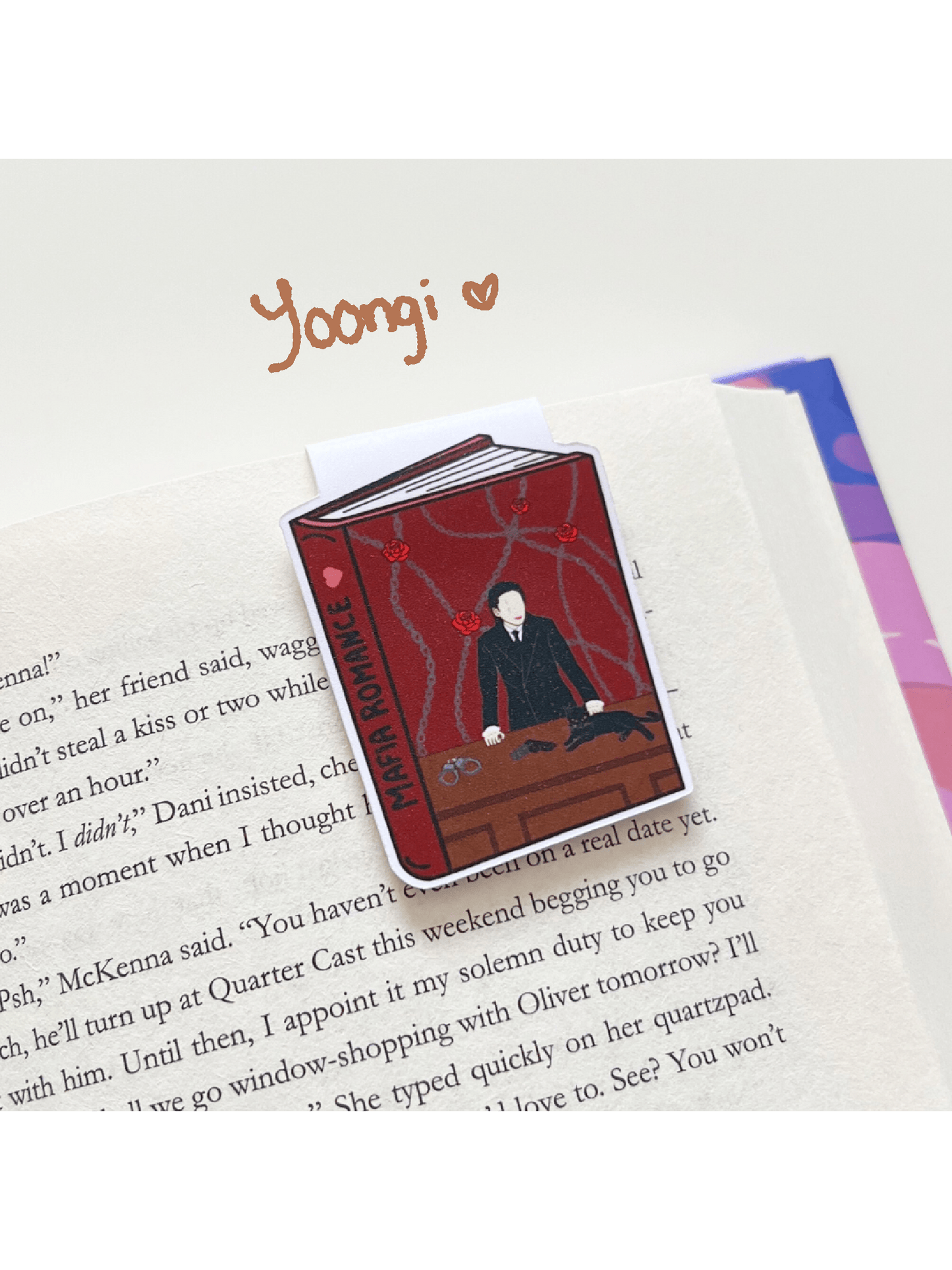 BTS as Romance Book Tropes Magnetic Bookmarks