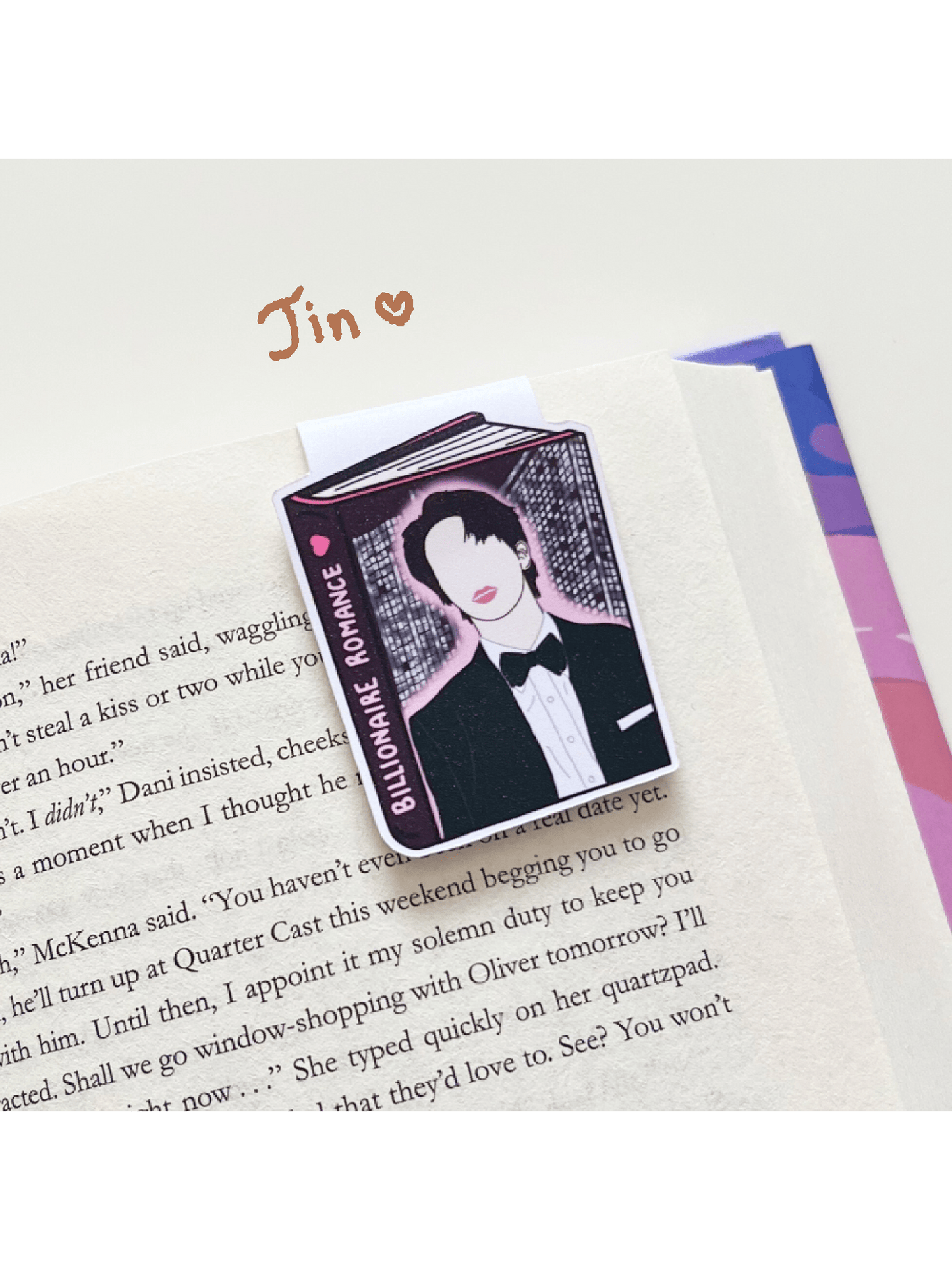 BTS as Romance Book Tropes Magnetic Bookmarks