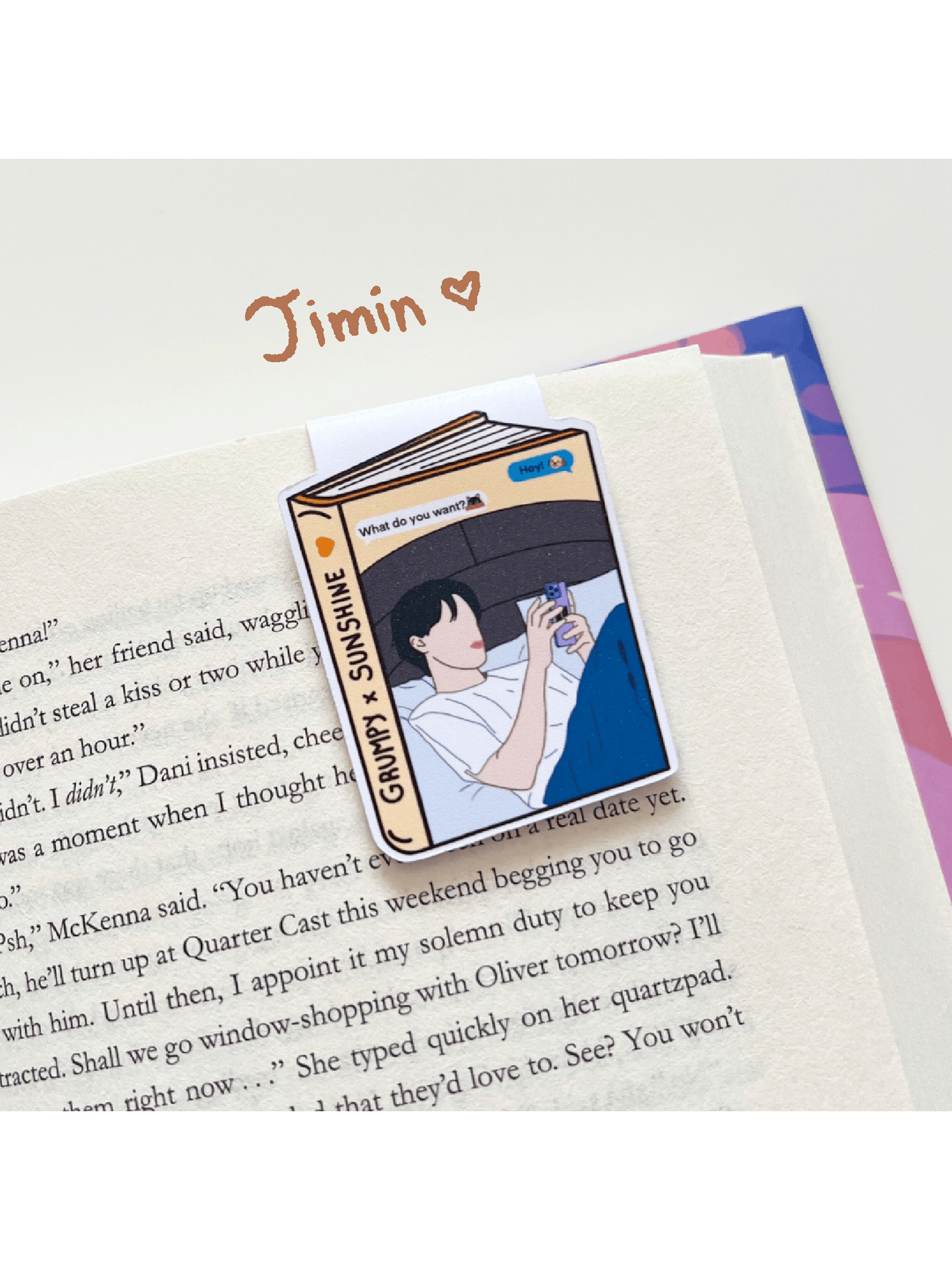 BTS as Romance Book Tropes Magnetic Bookmarks