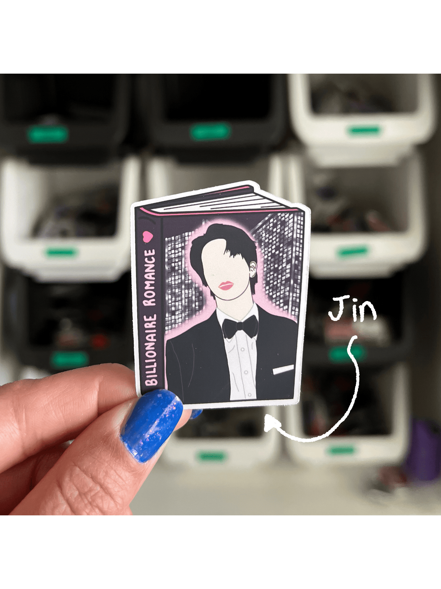BTS as Romance Book Tropes Vinyl Sticker Pack