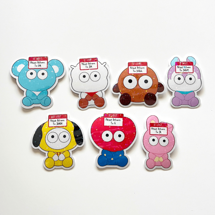 BTS LOST! Holographic Vinyl Stickers