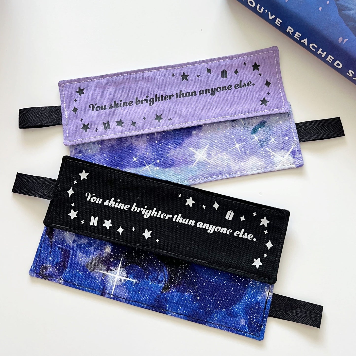 BTS Mikrokosmos Handmade Fabric Bookmarks
