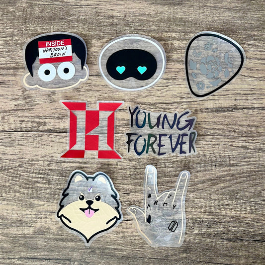 BTS OT7 Suncatcher Window Decals