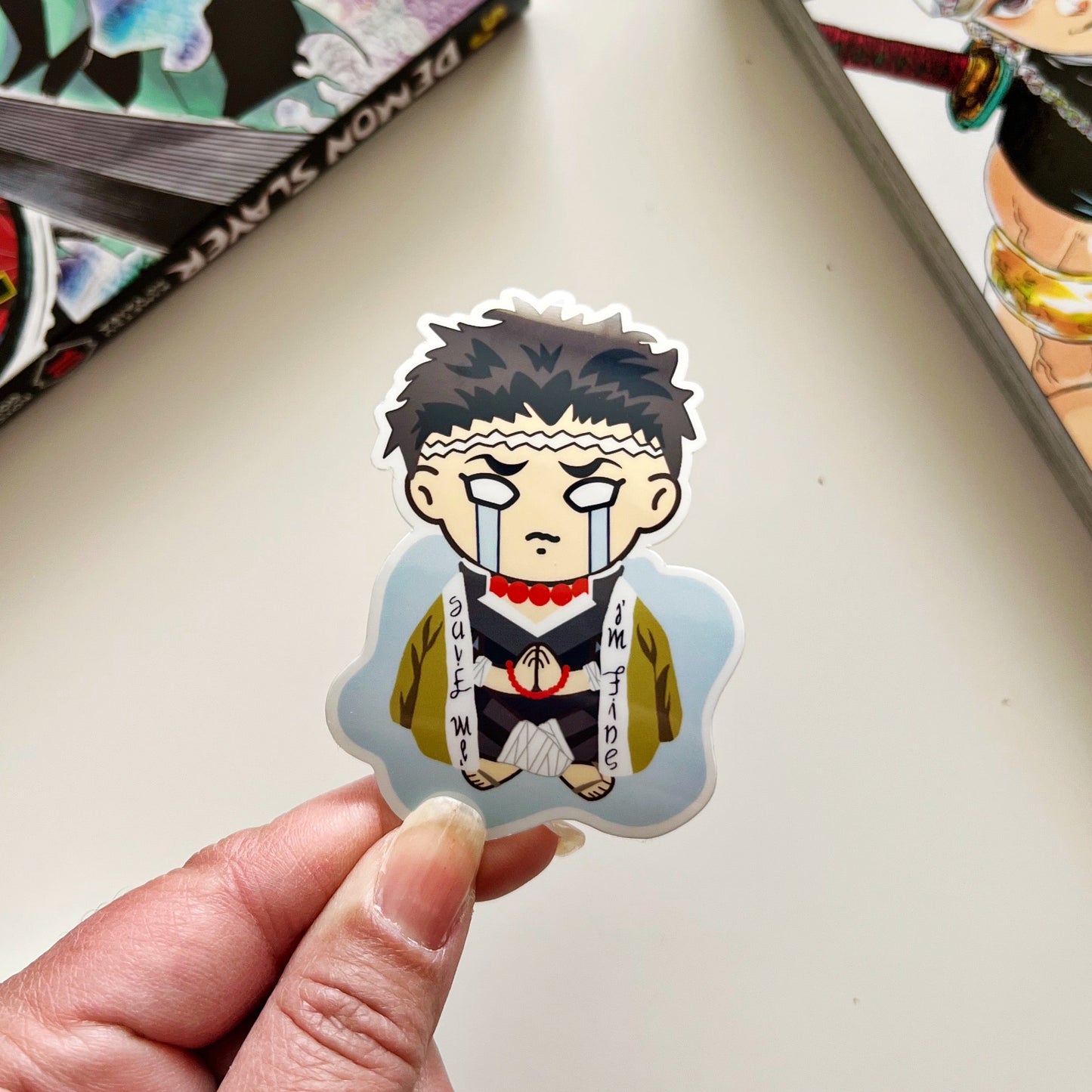 Demon Slayer x Bangtan Vinyl Stickers