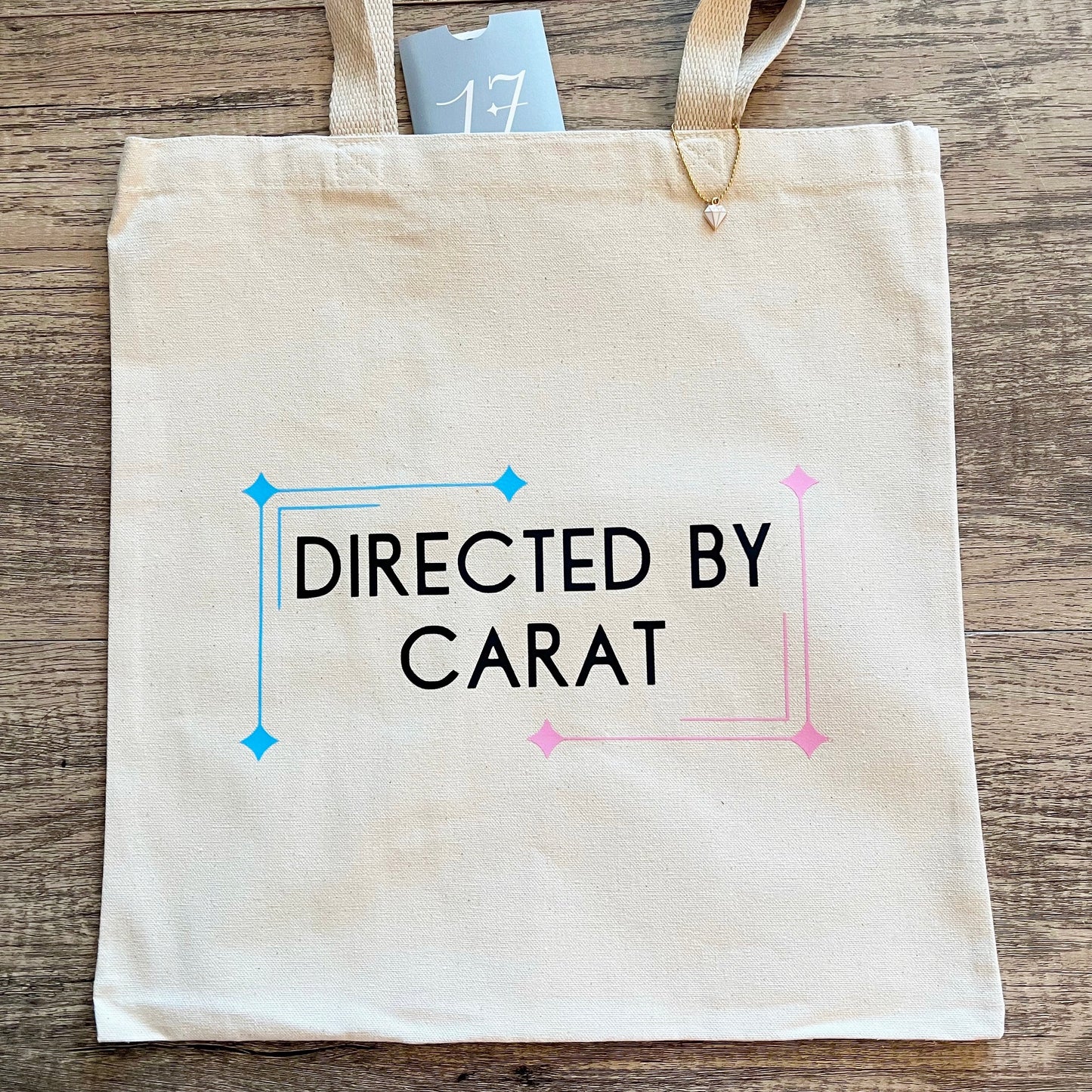 Directed by Carat Tote Bag with Diamond Charm