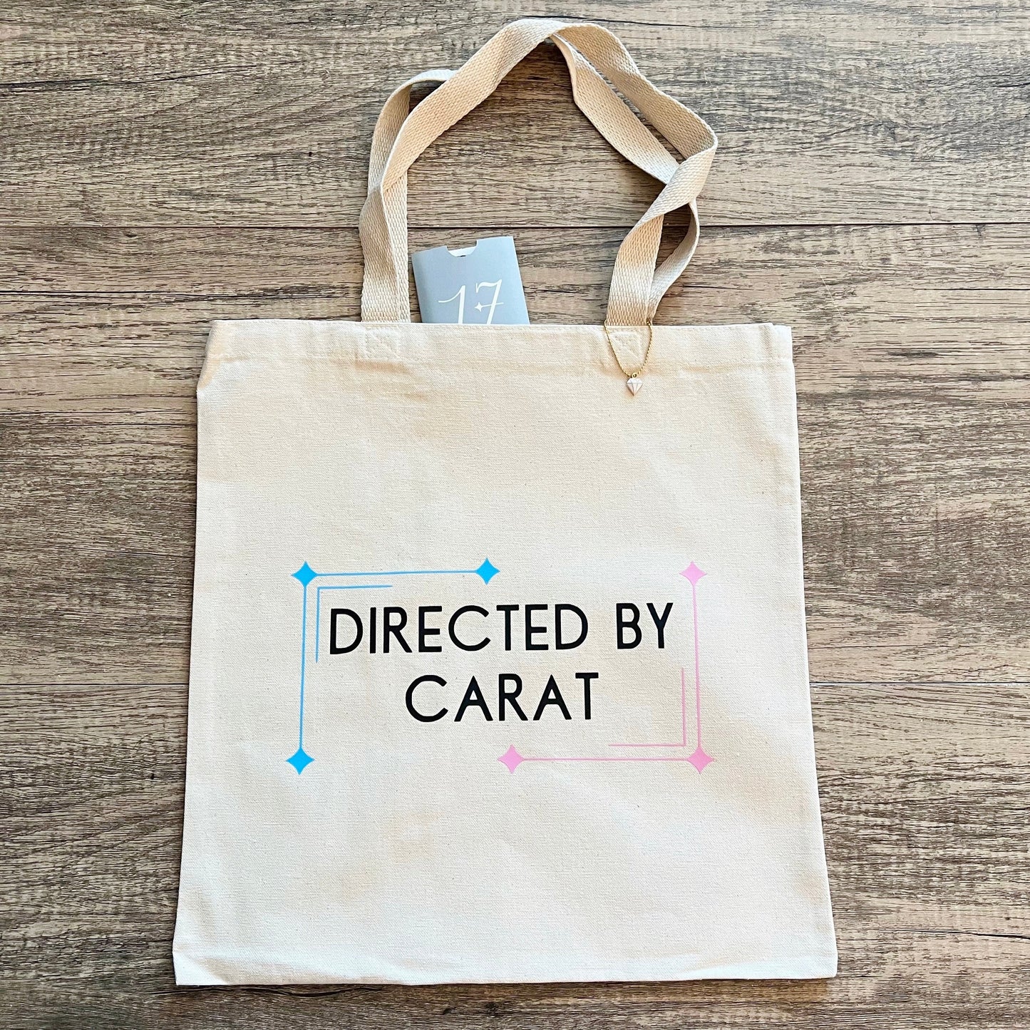 Directed by Carat Tote Bag with Diamond Charm