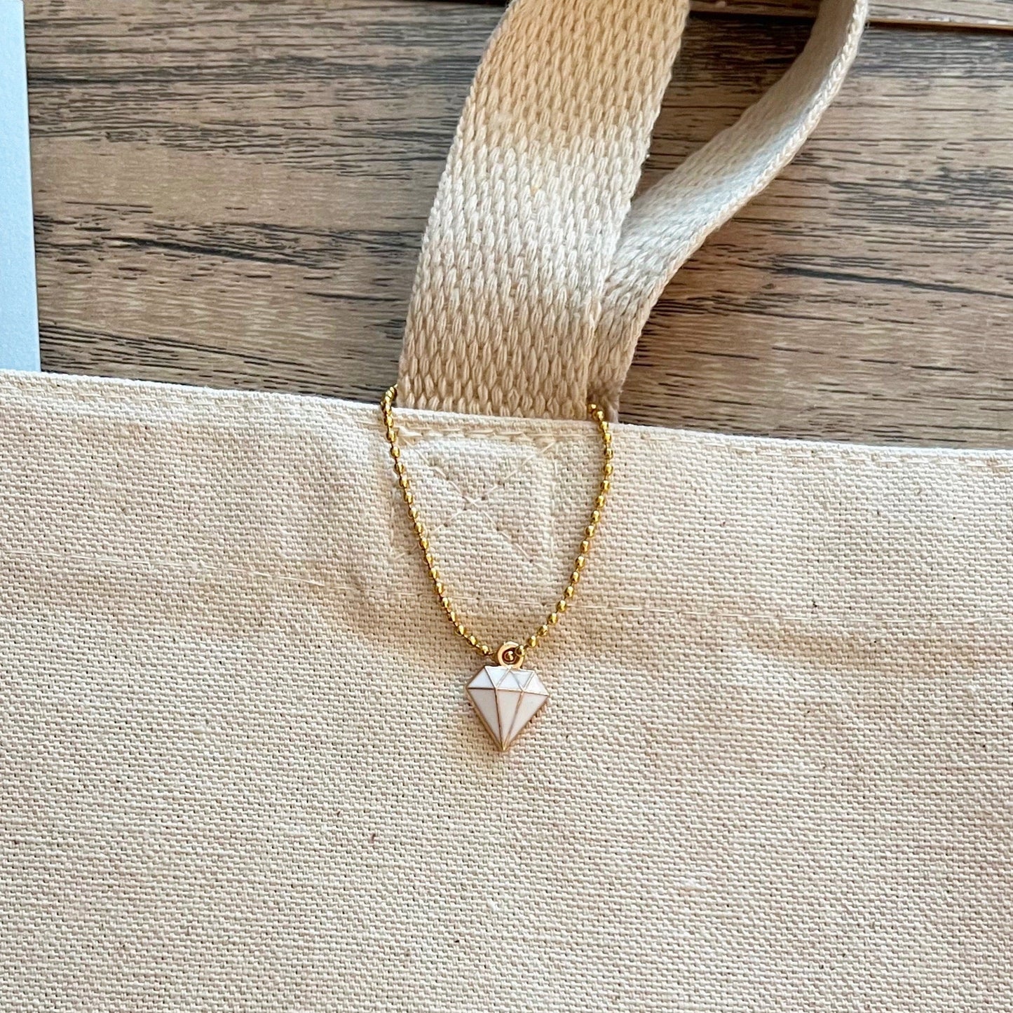 Directed by Carat Tote Bag with Diamond Charm