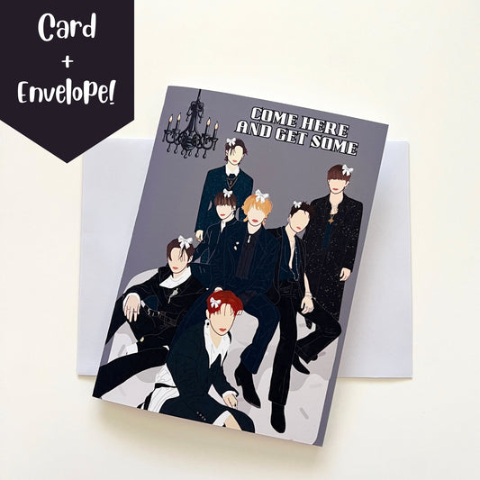 Enhypen "Come Here And Get Some" Birthday Card