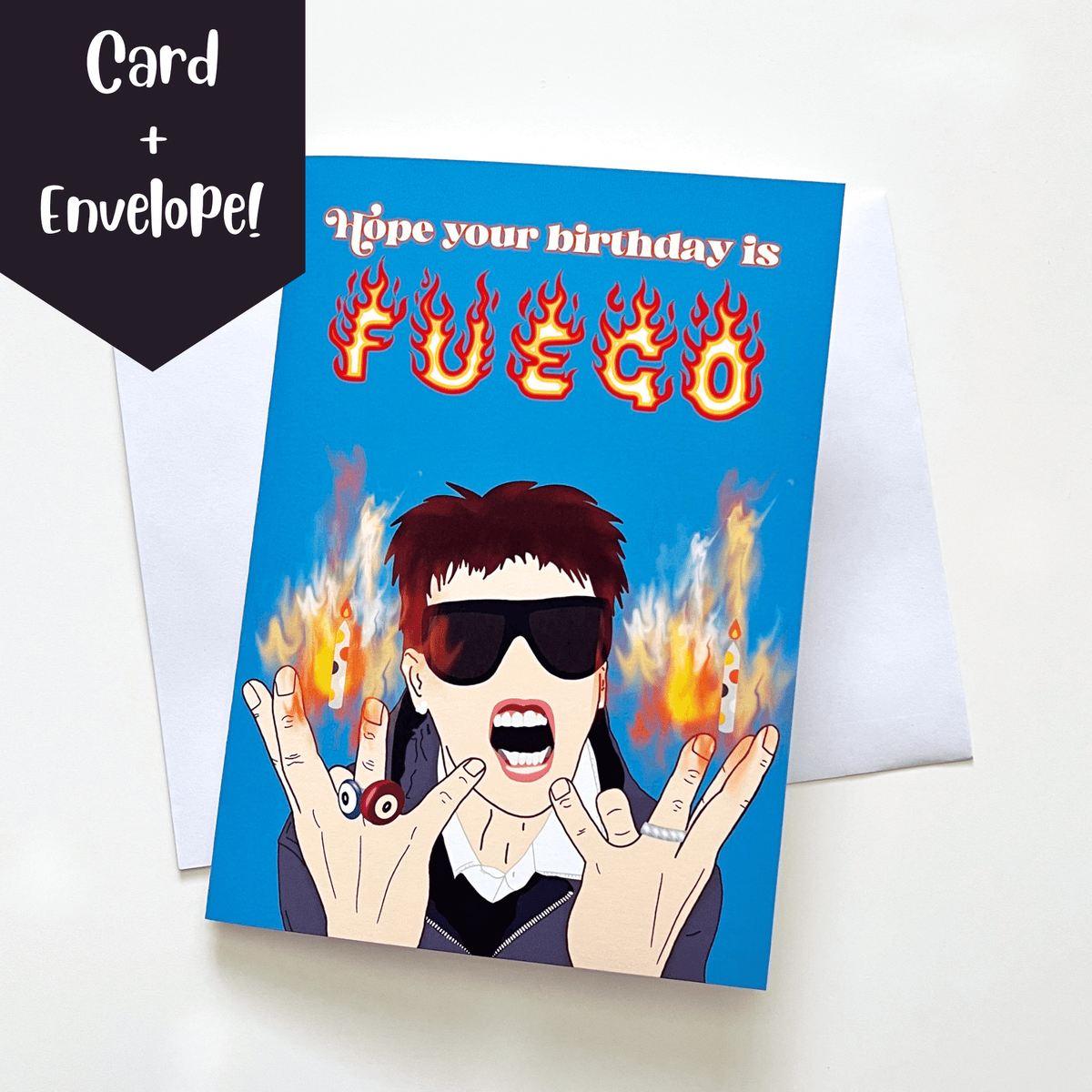 Hongjoong "Hope your birthday is FUEGO!" Birthday Card