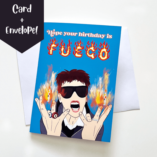 Hongjoong "Hope your birthday is FUEGO!" Birthday Card