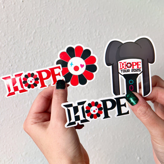 Hope On The Stage Tour Vinyl Stickers