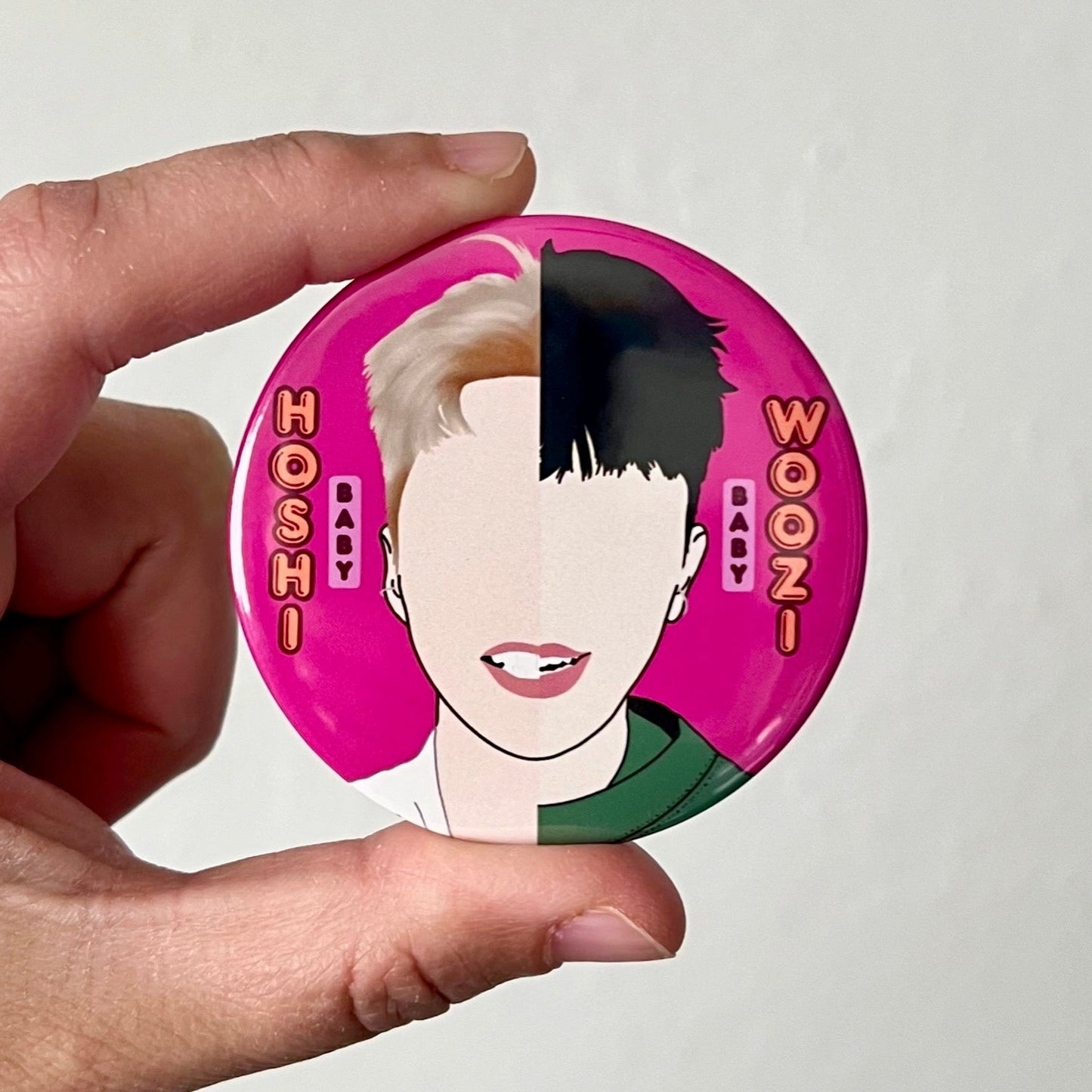 Hoshi and Woozi 96ers Button Pin