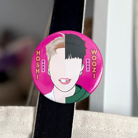 Hoshi and Woozi 96ers Button Pin