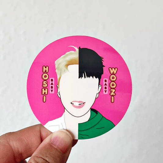 Hoshi and Woozi 96ers Vinyl Sticker