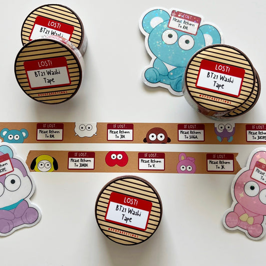 If LOST! Return to BTS Washi Tape