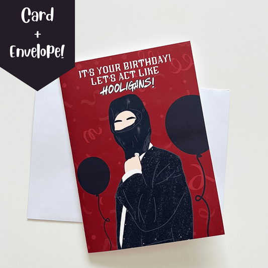 Jin "It's Your Birthday! Let's Act Like Hooligans!" Birthday Card