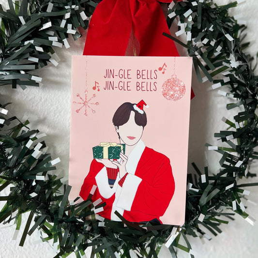 Jin "Jin-gle Bells Jin-gle Bells" Holiday Card