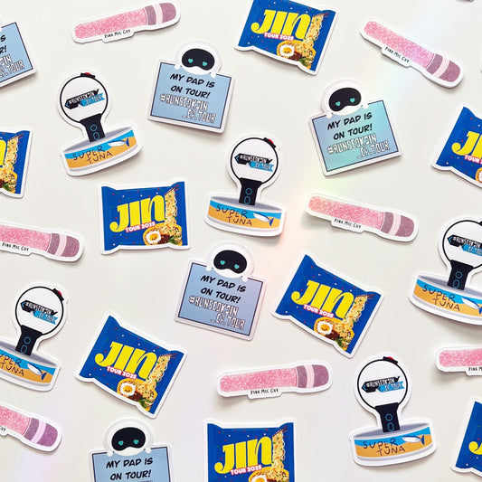 Jin Tour Matte Concert Freebie Stickers