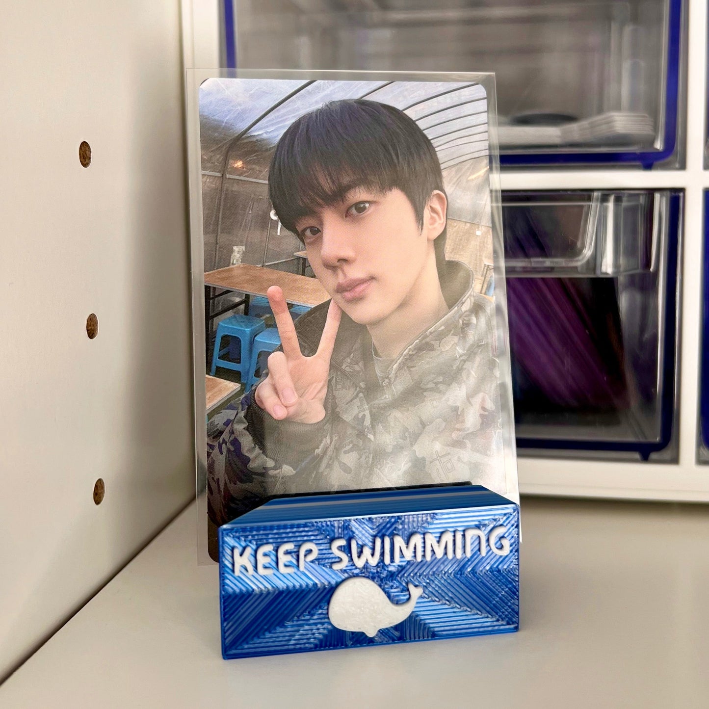 Keep Swimming Photocard Stand