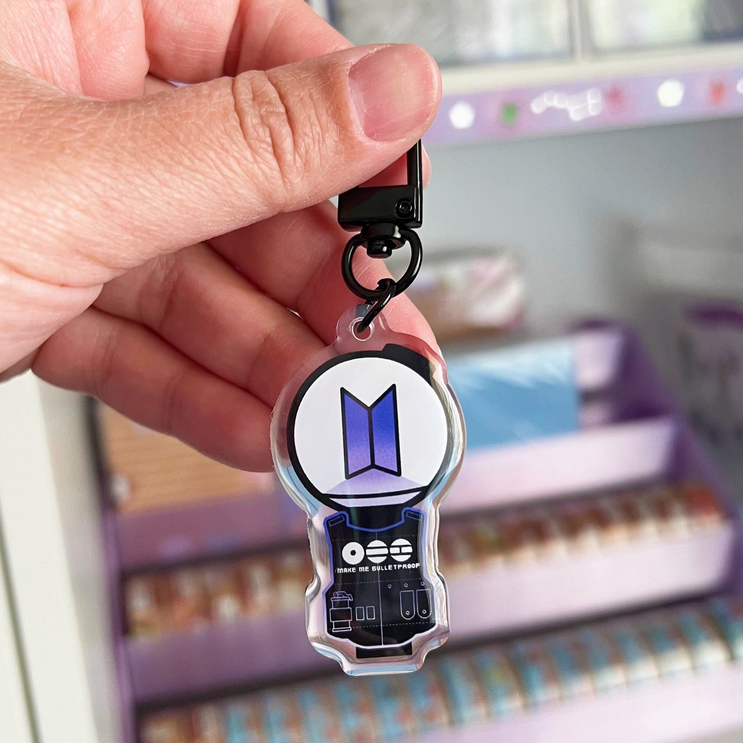 Make Me Bulletproof Acrylic Keychain