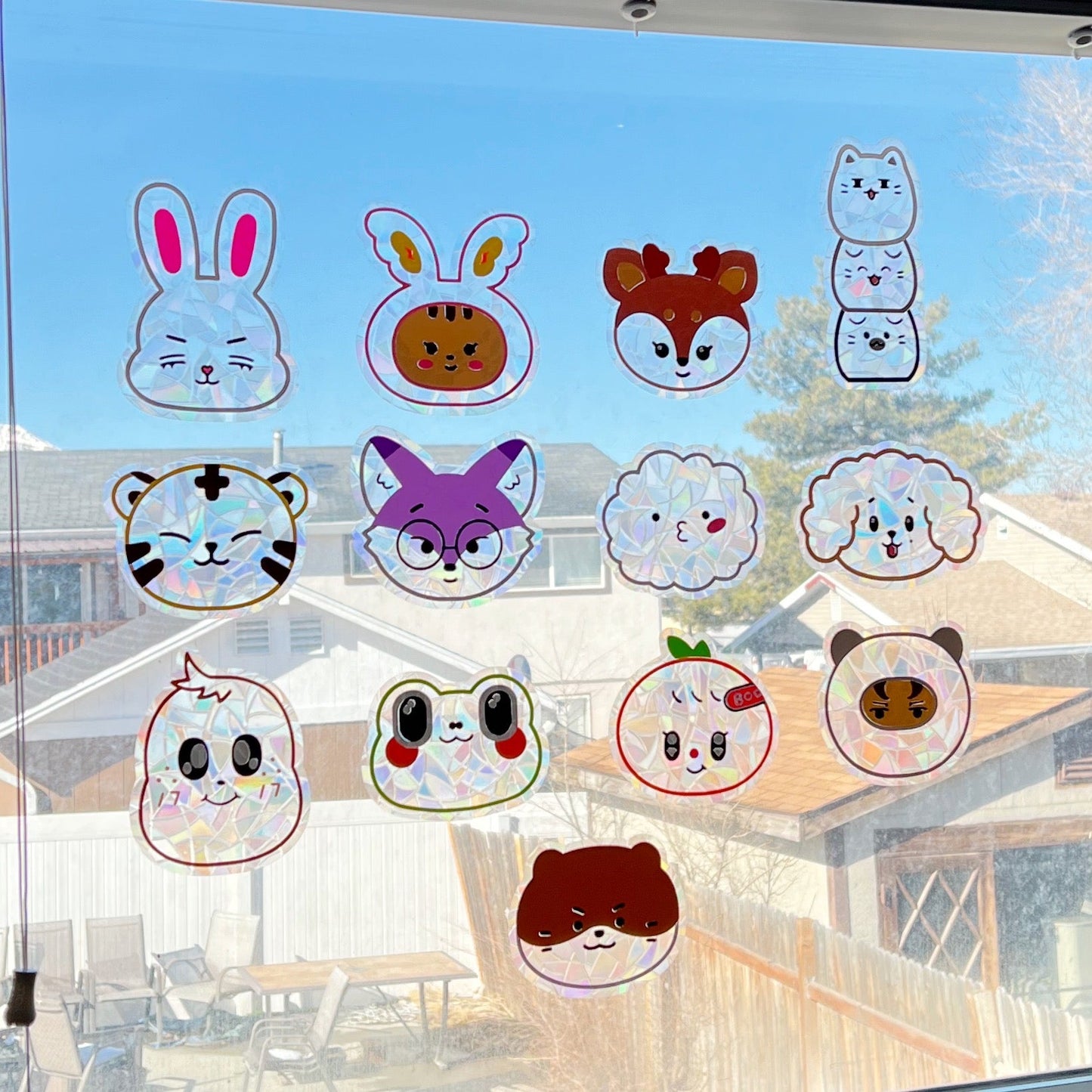 Mini Teen Suncatcher Window Decals