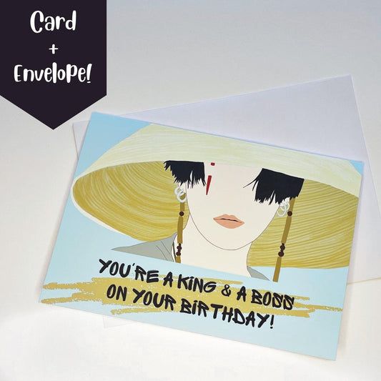 Agust D "You're a King & A Boss On Your Birthday!" Birthday Card